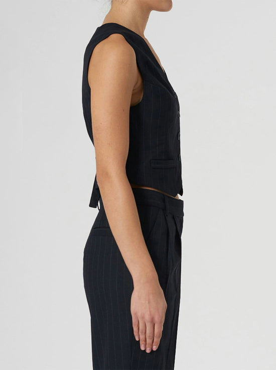 Neuw - Pinstripe Vest - Navy