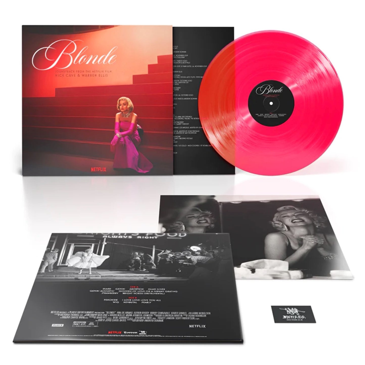 Nick Cave & Warren Ellis - Blonde: Soundtrack From The Netflix Film [Transparent Pink Vinyl Edition]