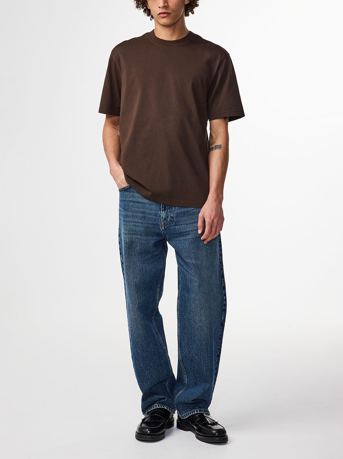 No Nationality - Adam 3209 - Casual Pima Tee - Demitasse