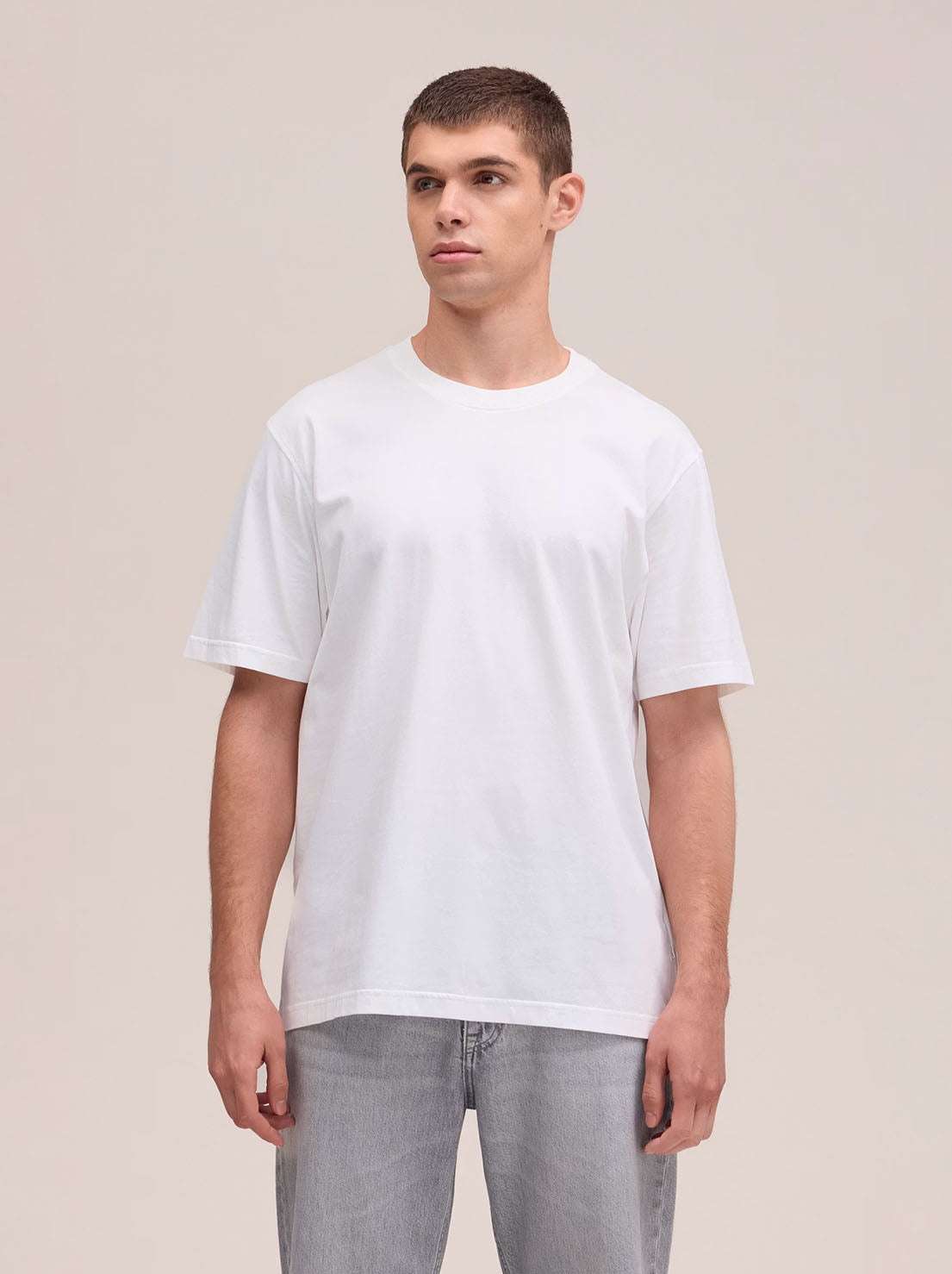 No Nationality - Adam 3209 - Casual Pima Tee - White