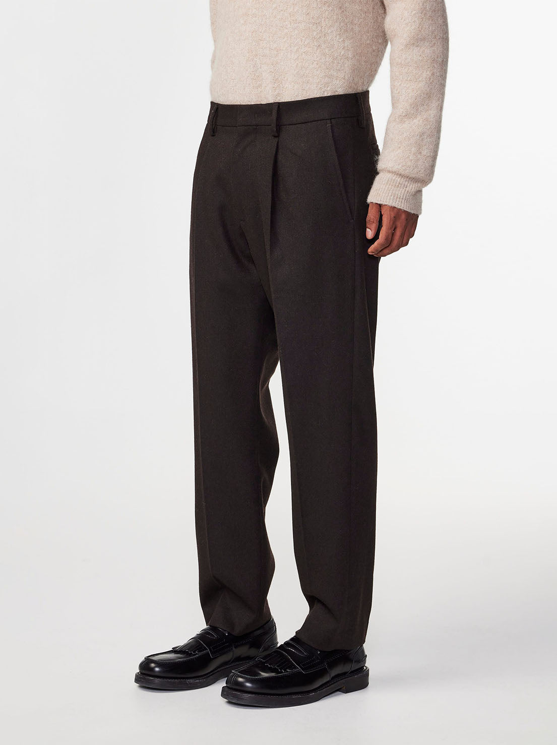 No Nationality - Bill 1630 - Tapered Leg Regular Fit Trouser - Brown