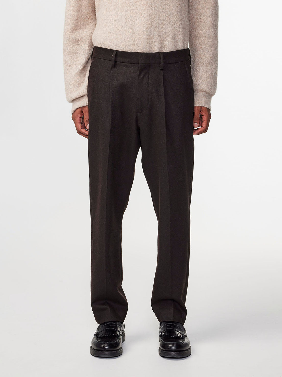 No Nationality - Bill 1630 - Tapered Leg Regular Fit Trouser - Brown