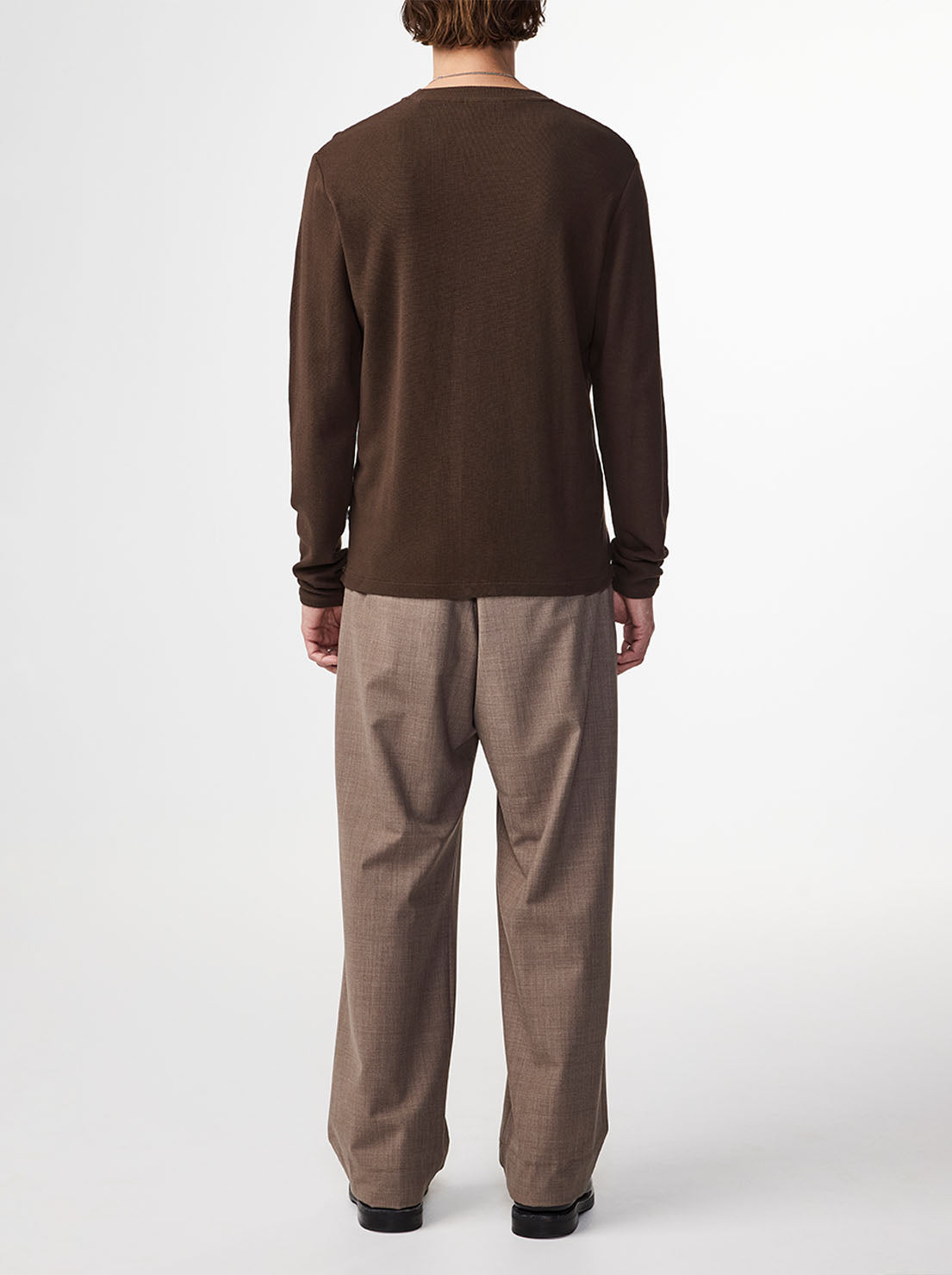 No Nationality - Clive 3323 - Long Sleeve Tee - Demitasse