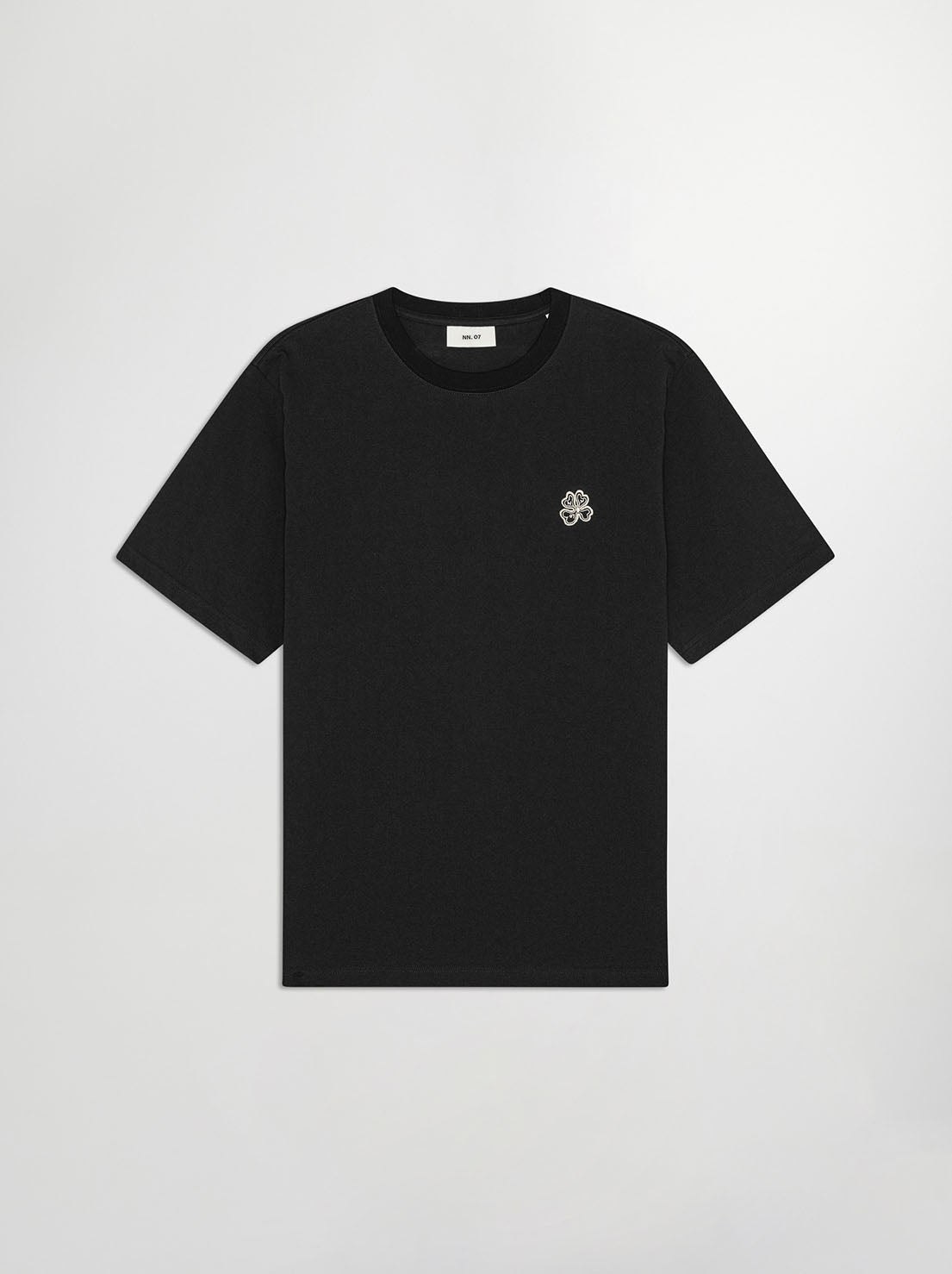 No Nationality - Jett 30026 - Organic Cotton Embroidery Tee - Black