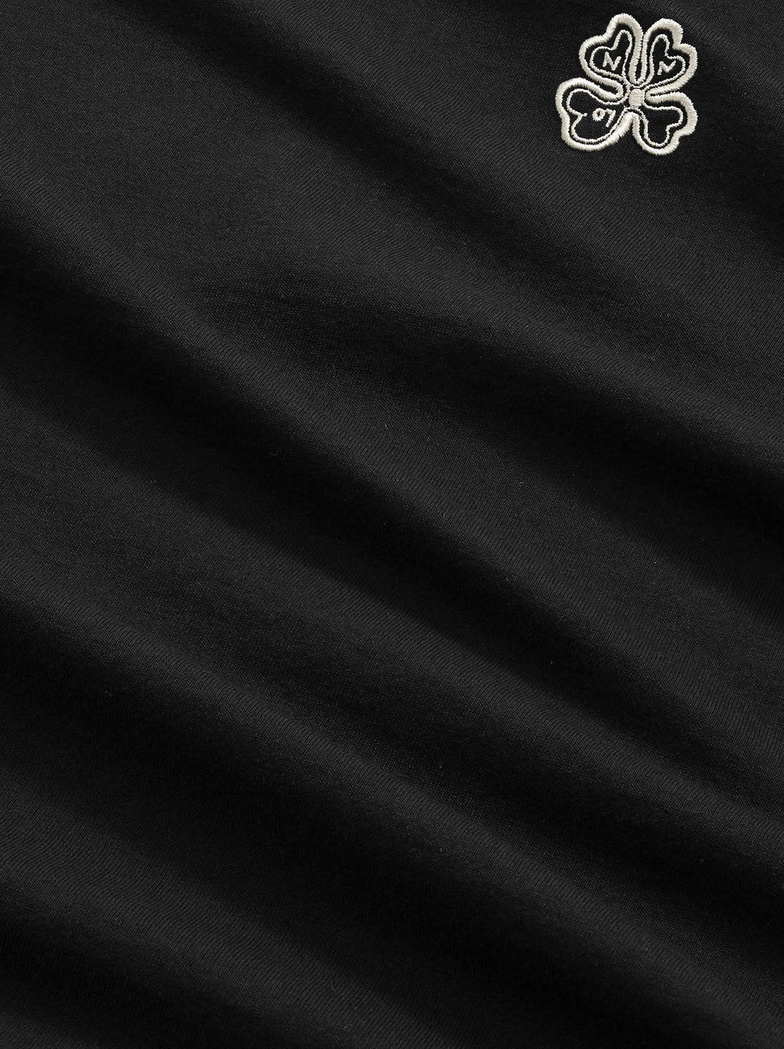 No Nationality - Jett 30026 - Organic Cotton Embroidery Tee - Black