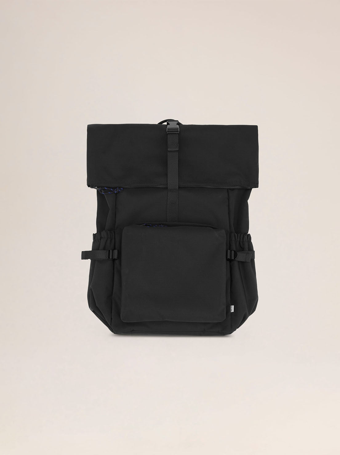 No Nationality - Roll Top Backpack 9019 - Black