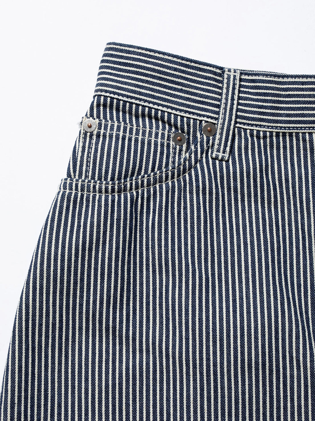 Nudie - Anna Hickory Striped Skirt - Blue/Off White