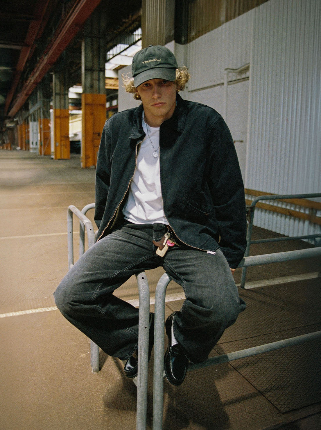 Nudie - Blake Zip Jacket - Duck Canvas Black