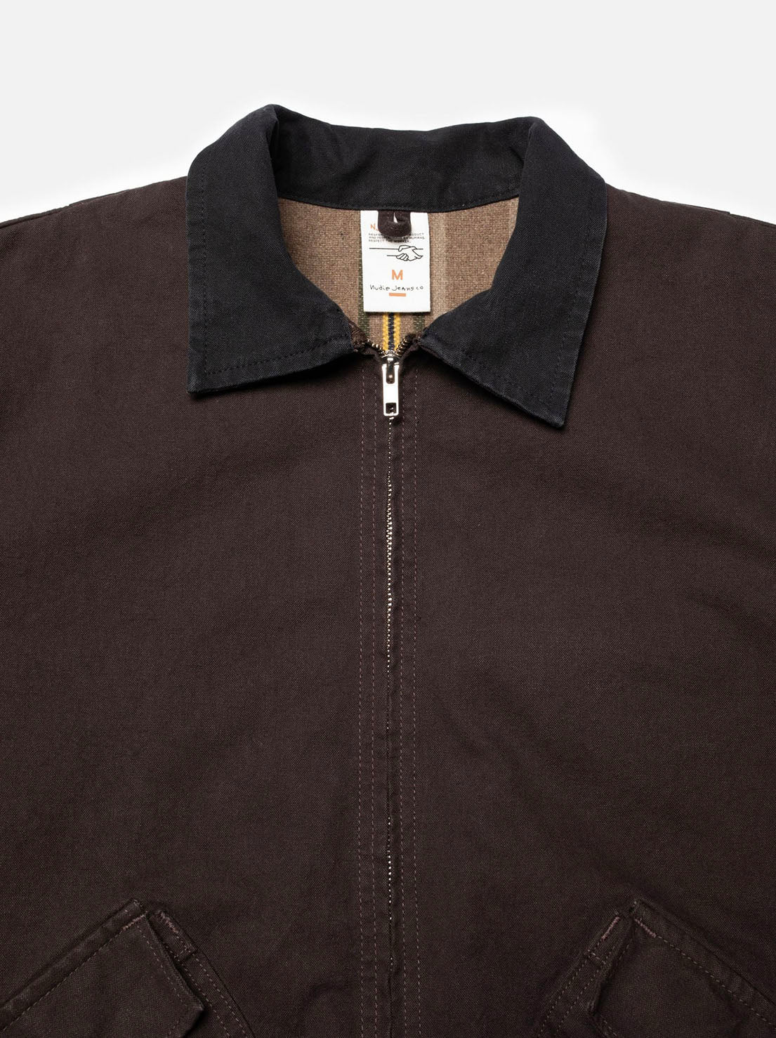 Nudie - Blake Zip Jacket - Duck Canvas Dark Brown