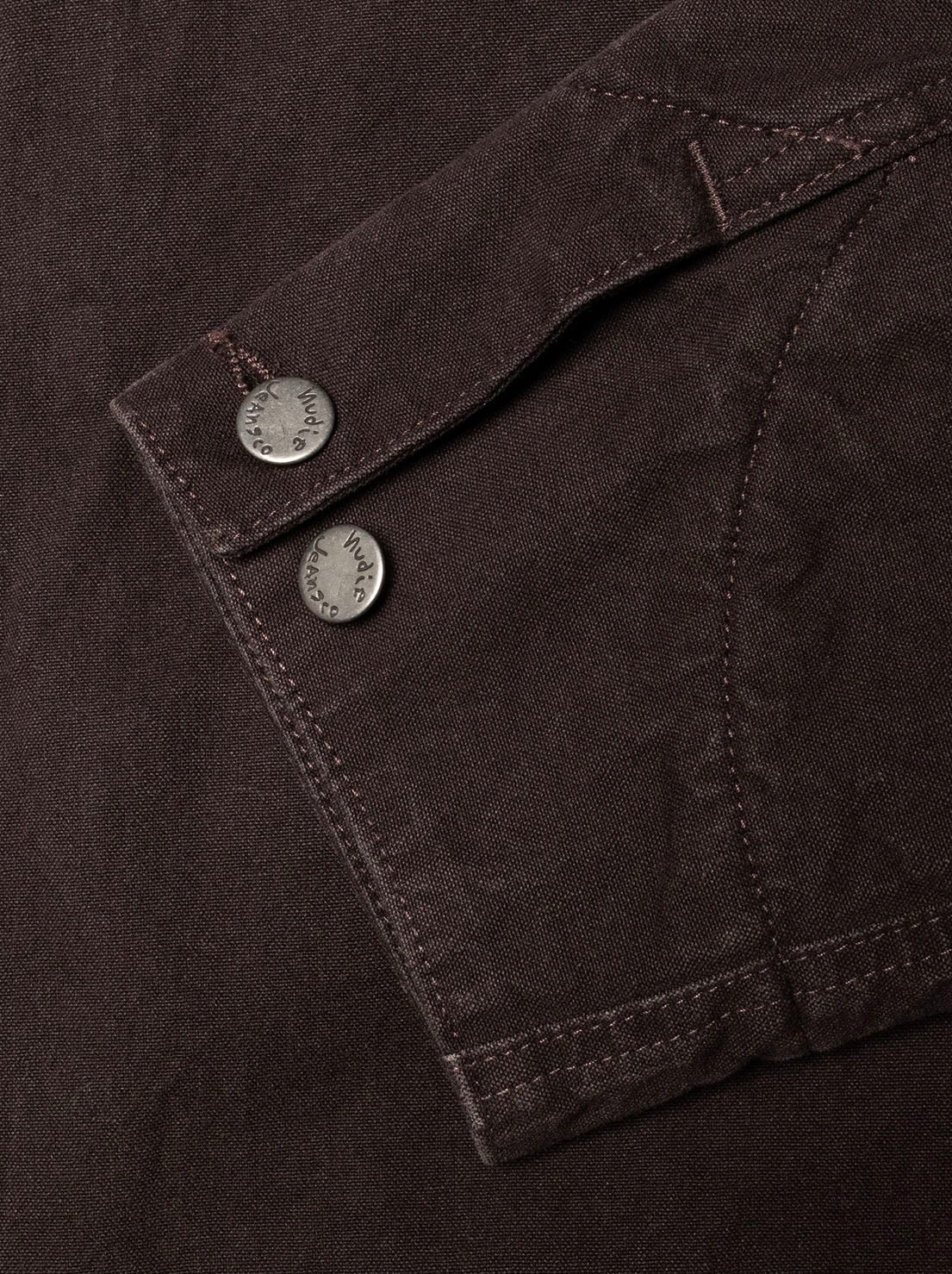 Nudie - Blake Zip Jacket - Duck Canvas Dark Brown