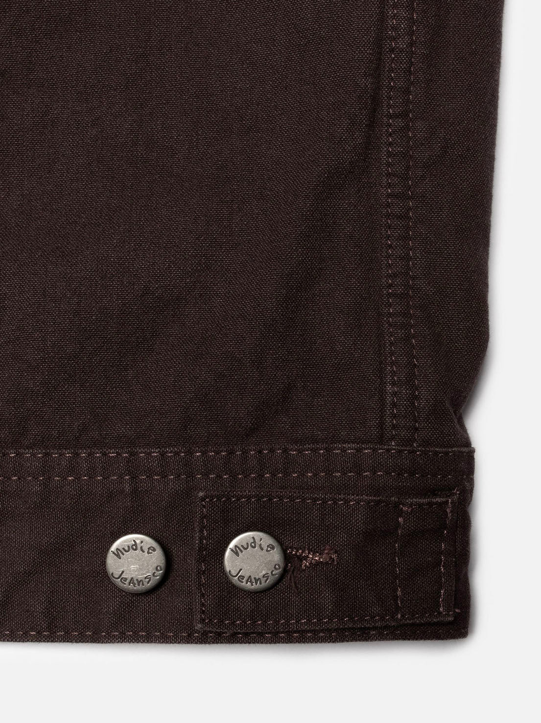 Nudie - Blake Zip Jacket - Duck Canvas Dark Brown