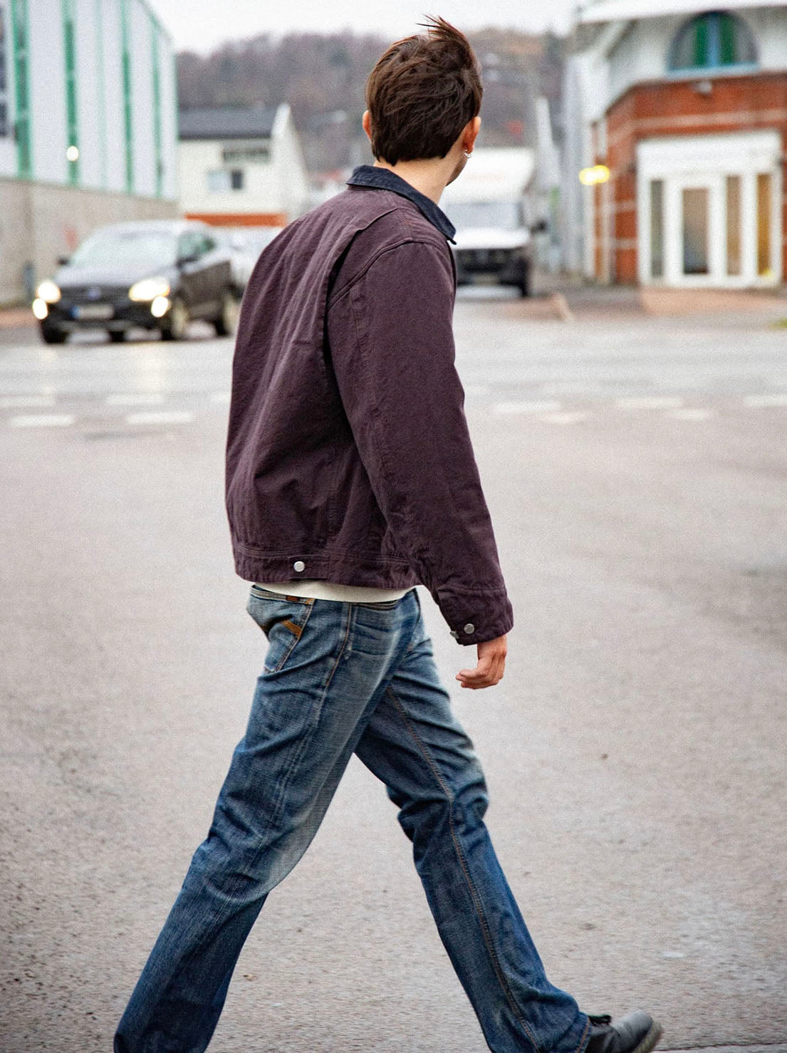Nudie - Blake Zip Jacket - Duck Canvas Dark Brown