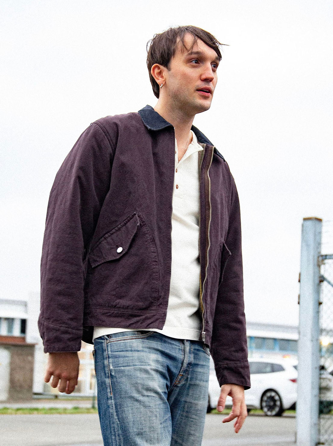 Nudie - Blake Zip Jacket - Duck Canvas Dark Brown