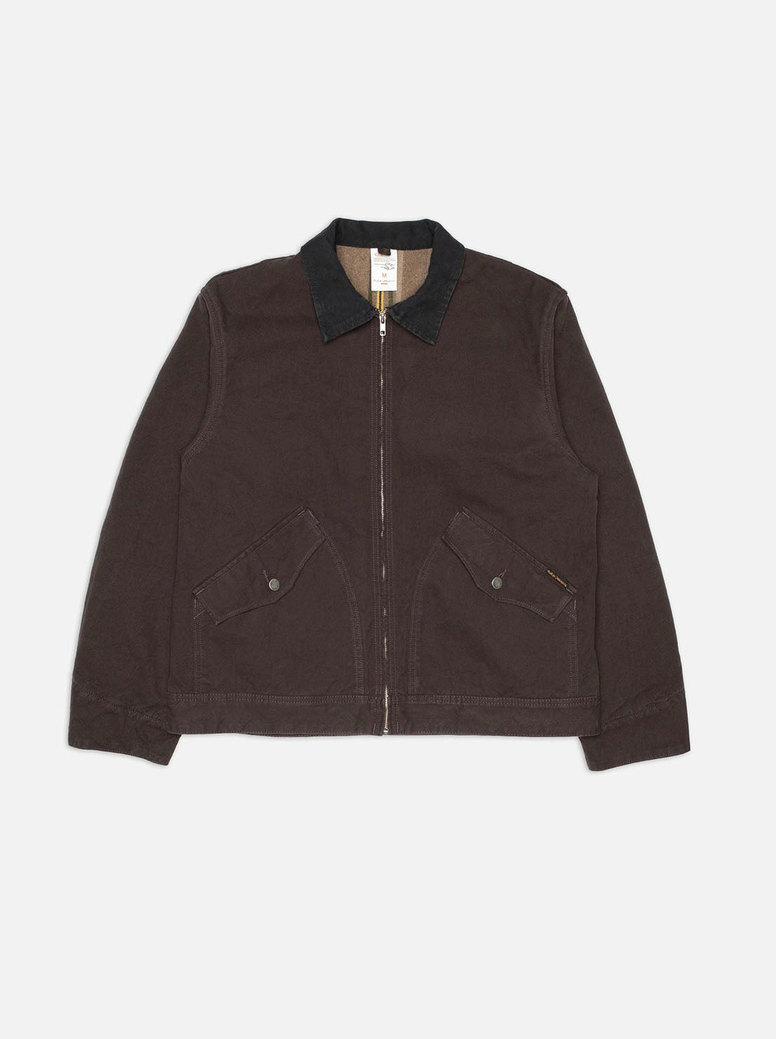 Nudie - Blake Zip Jacket - Duck Canvas Dark Brown
