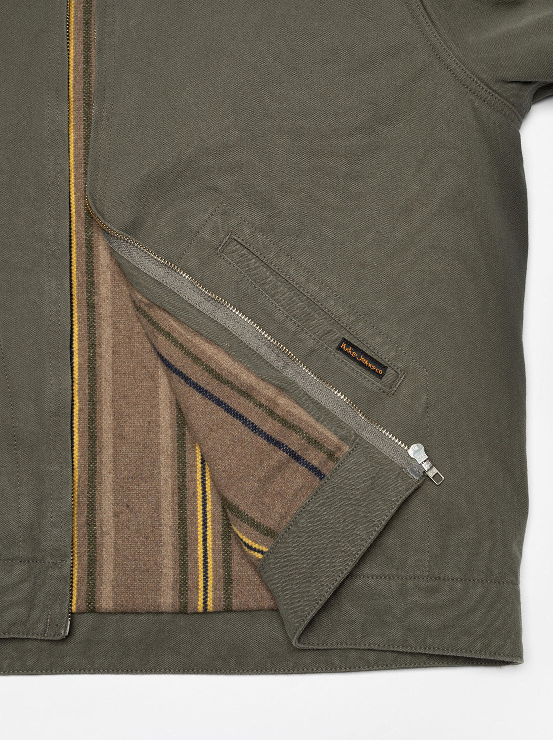 Nudie - Blake Zip Jacket - Duck Canvas Green