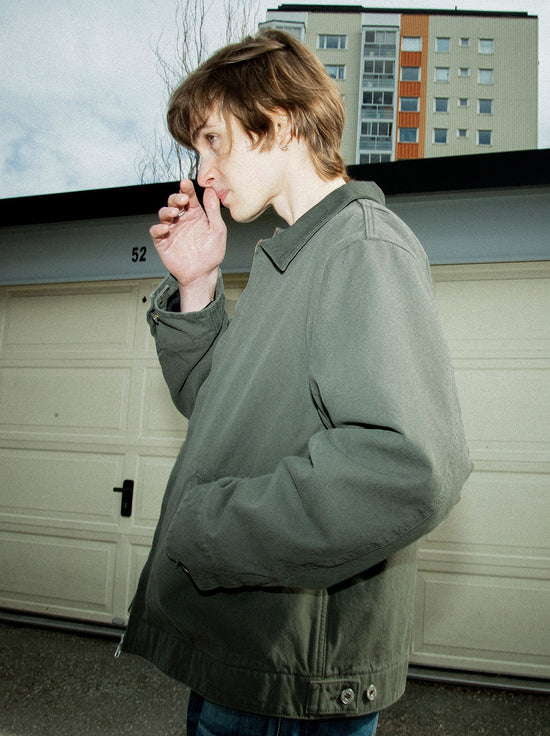 Nudie - Blake Zip Jacket - Duck Canvas Green