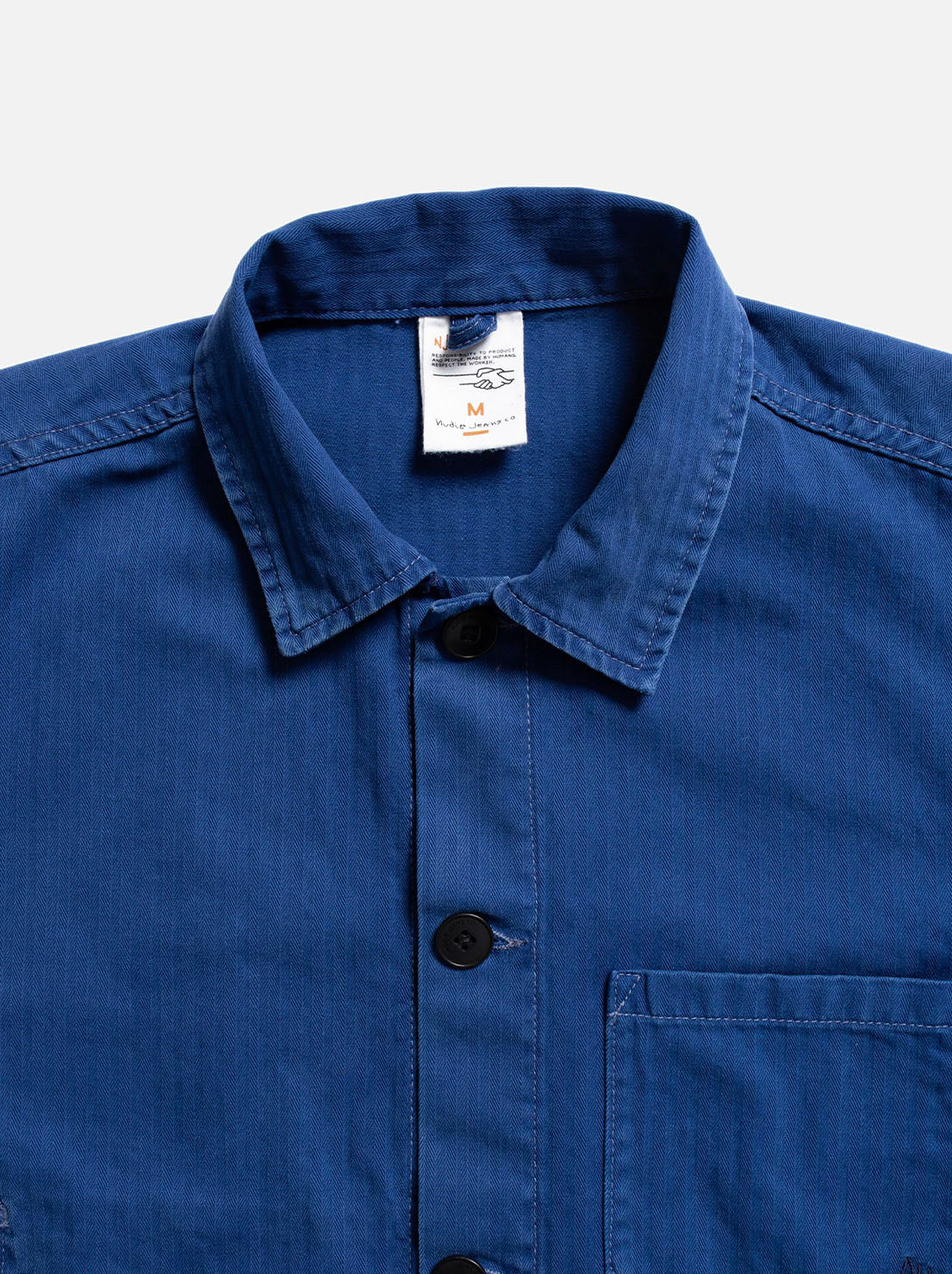 Nudie - Buddy Herringbone Chore Jacket - Blue