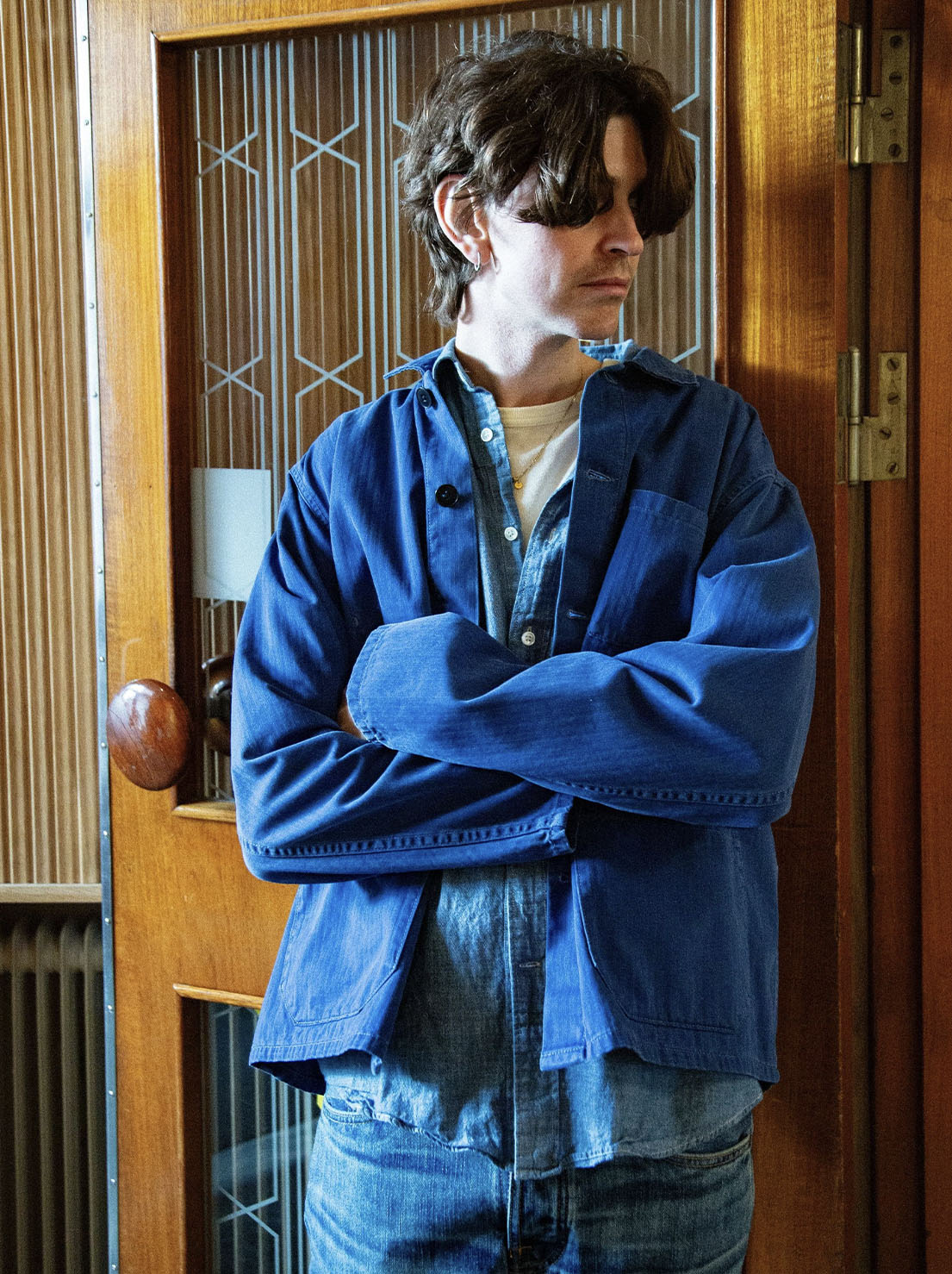 Nudie - Buddy Herringbone Chore Jacket - Blue