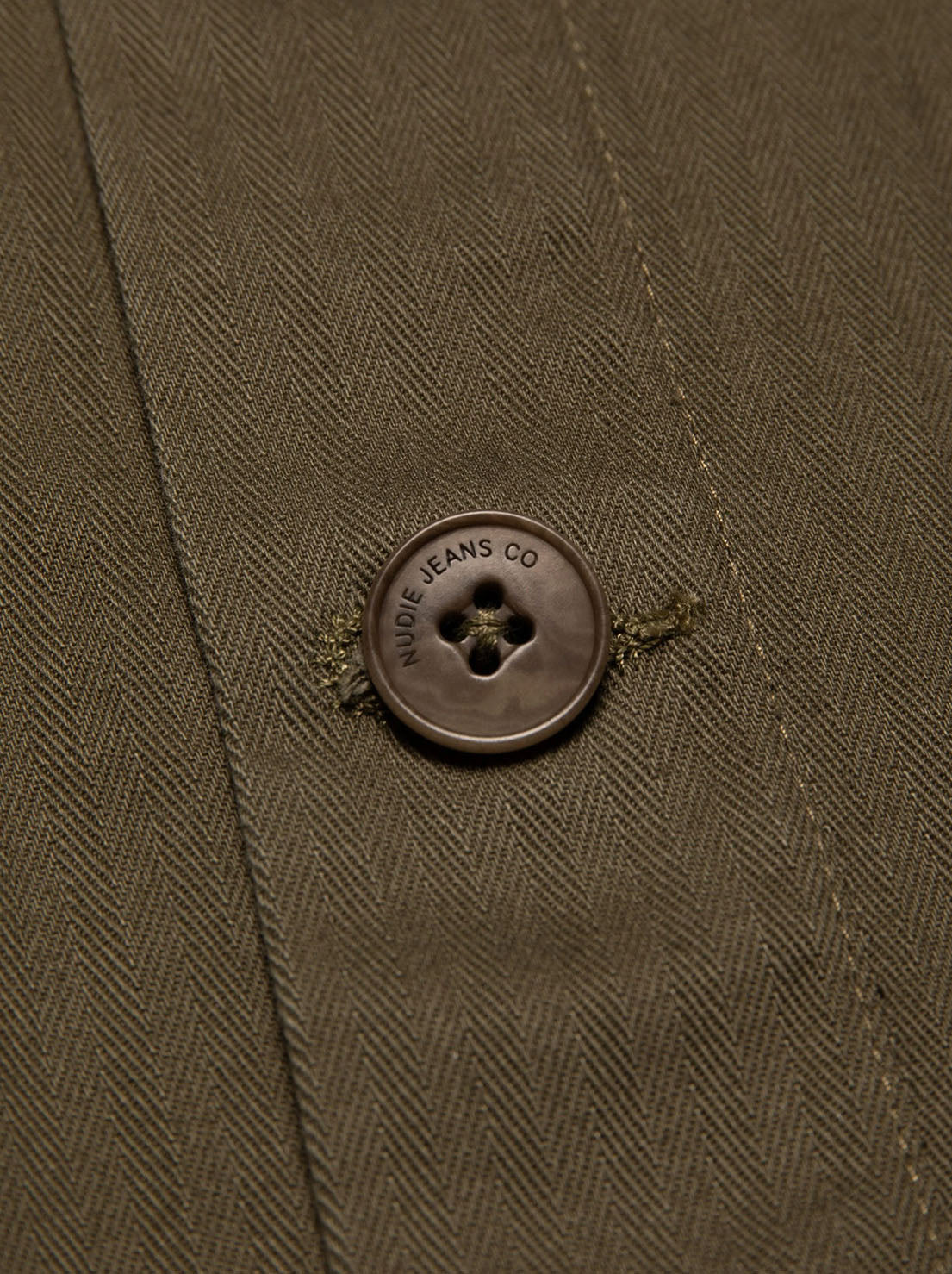 Nudie - Buddy Herrringbone Chore Jacket - Olive