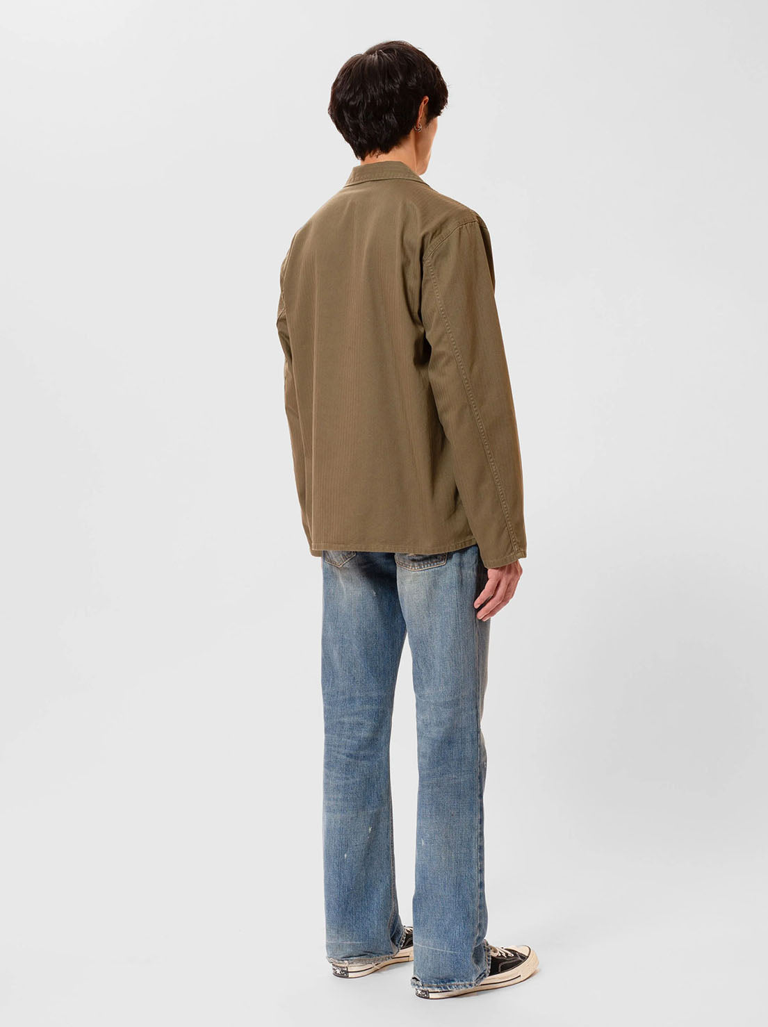 Nudie - Buddy Herrringbone Chore Jacket - Olive