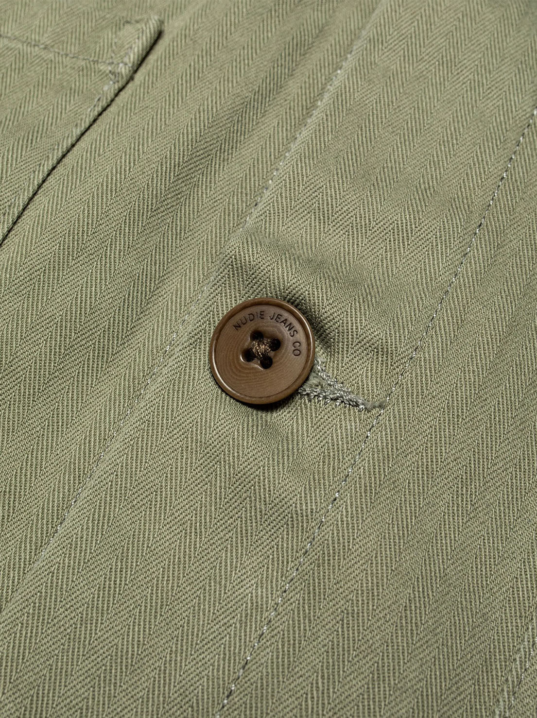 Nudie - Buddy Herrringbone Chore Jacket - Pale Green