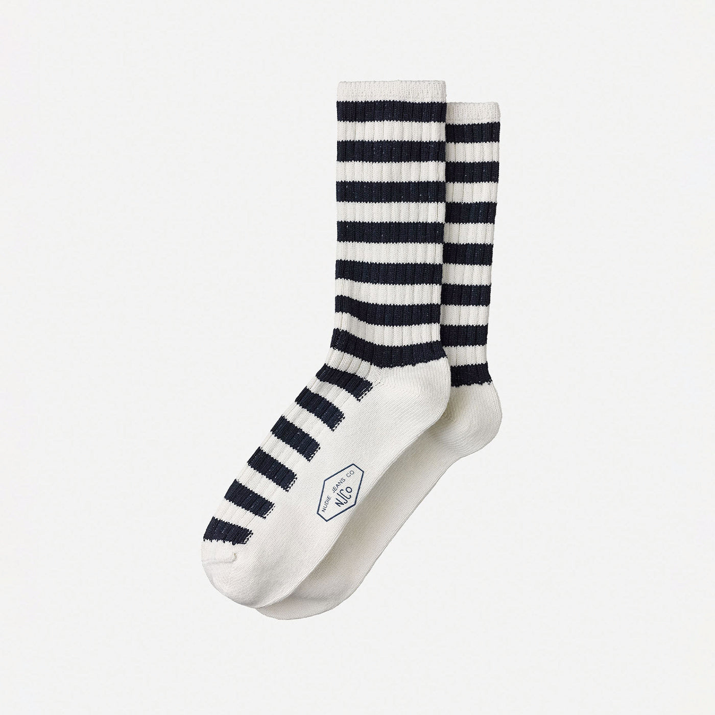 Nudie - Mens Chunky Stripe Socks - Rebirth Navy