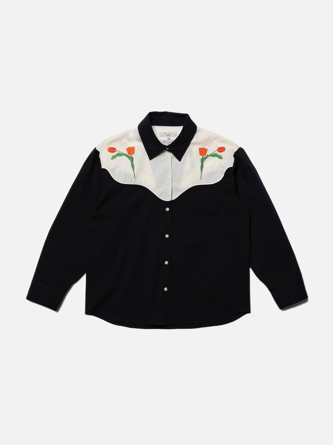 Nudie - Daisy Western Cotton Shirt - Black