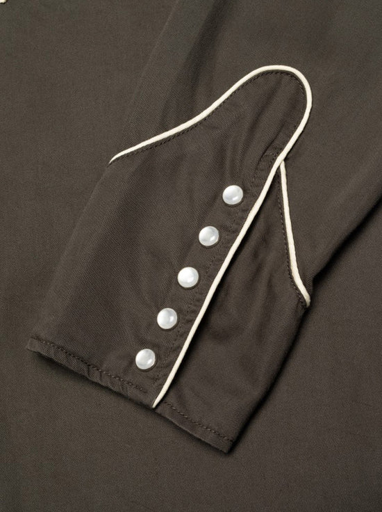 Nudie - Gonzo Western Shirt Sunburns - Black/Brown