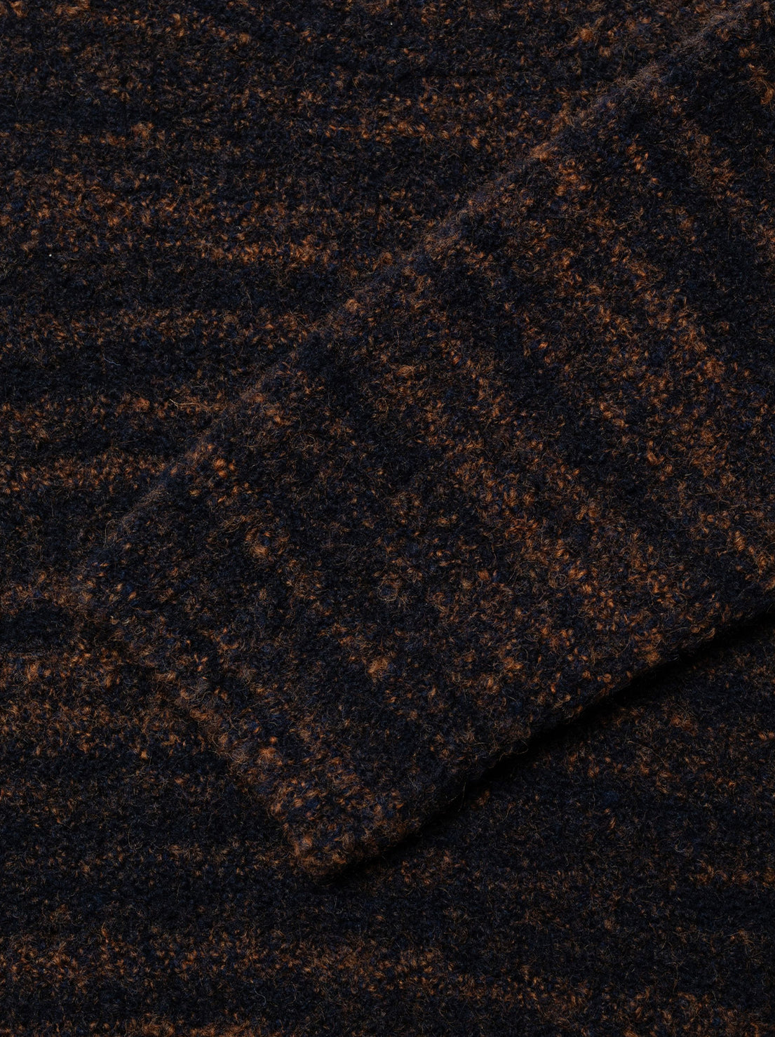 Nudie - Gurra Boucle Sweater - Black / Brown