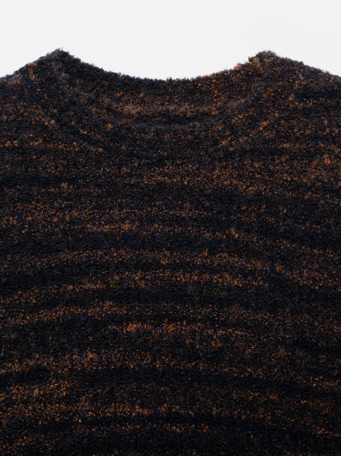 Nudie - Gurra Boucle Sweater - Black / Brown