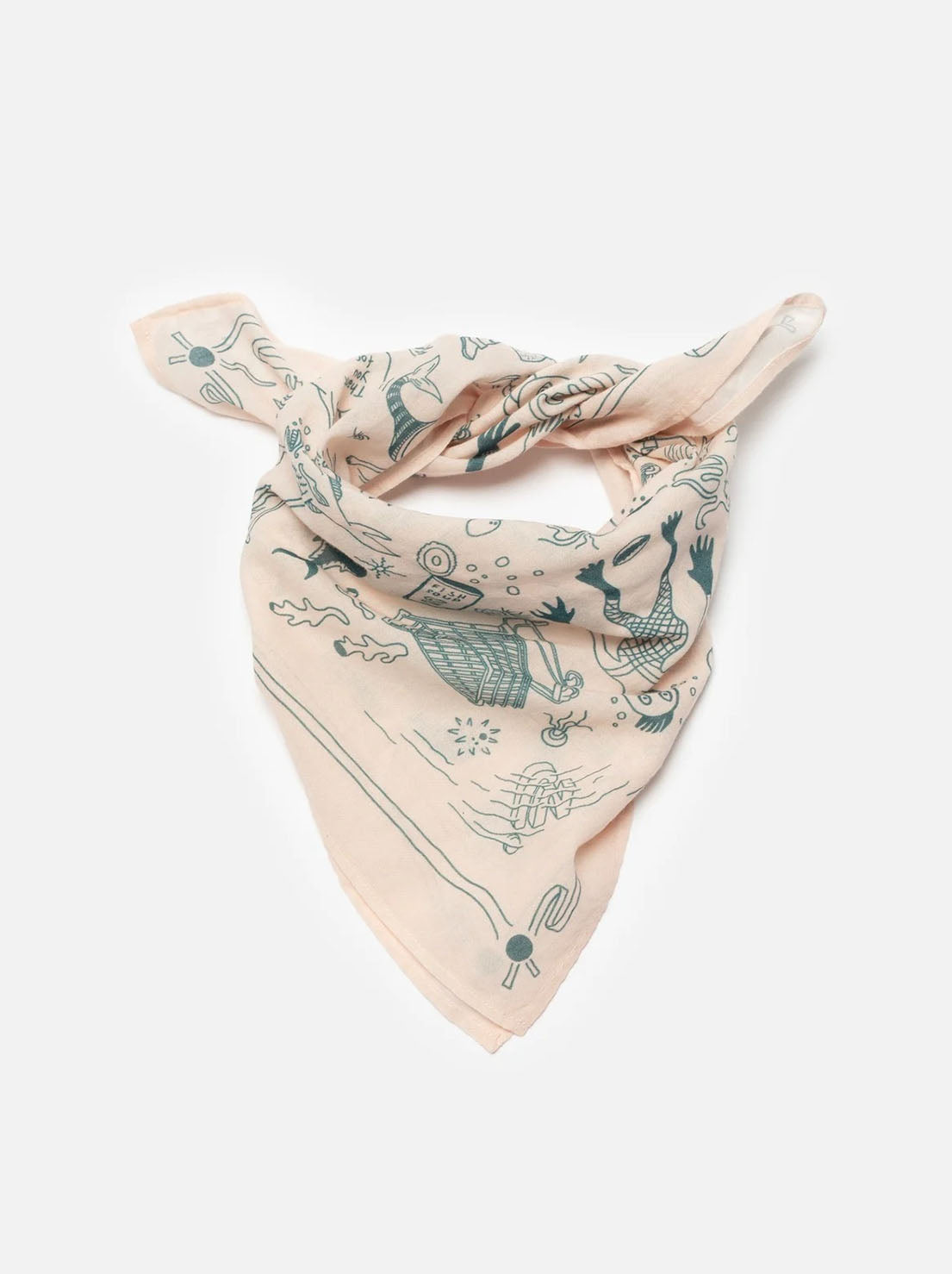 Nudie - Ingrid Bandana - Deep Sea Doodles/Pink