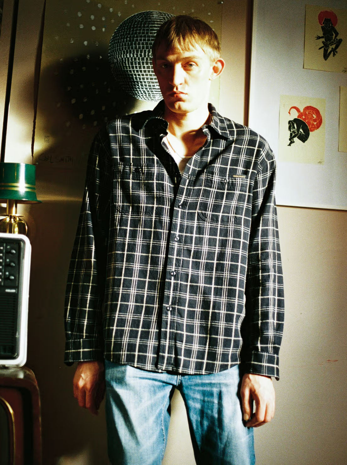 Nudie - Julian Worker Shirt - Black Checked
