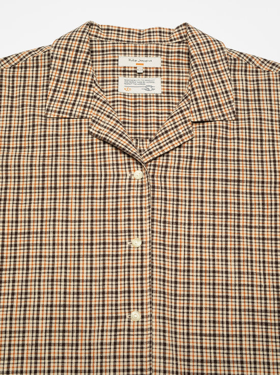 Nudie - Juni Checked Shirt - Brown