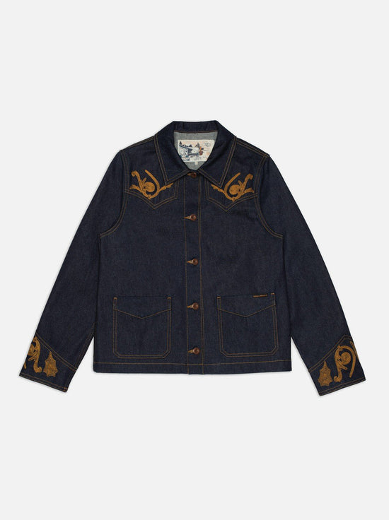 Nudie - Kelly Western Jacket Embroider - Blue