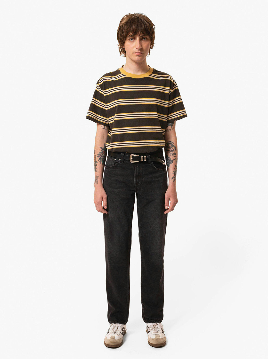 Nudie - Leif Mud Stripe T-Shirt - Multi