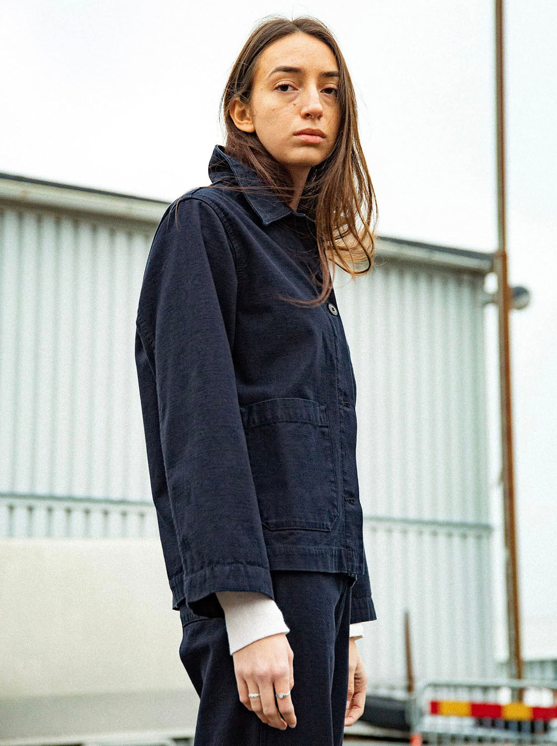 Nudie - Lovis Back Sateen Jacket - Indigo