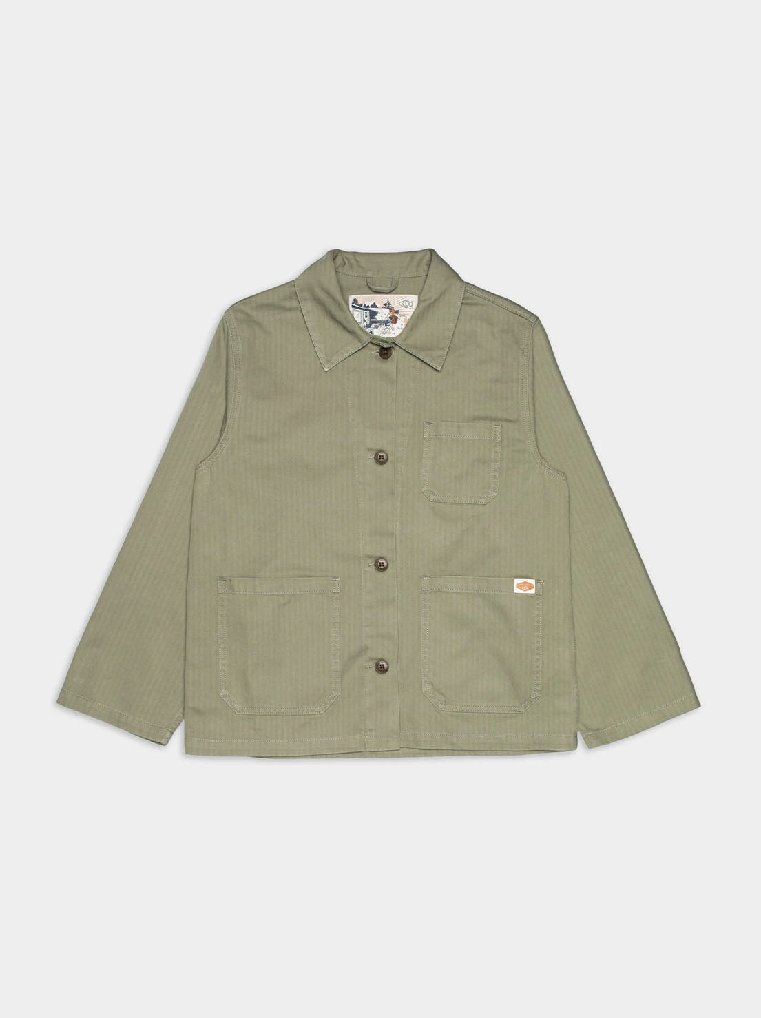 Nudie - Lovis Herringbone Jacket - Pale Green