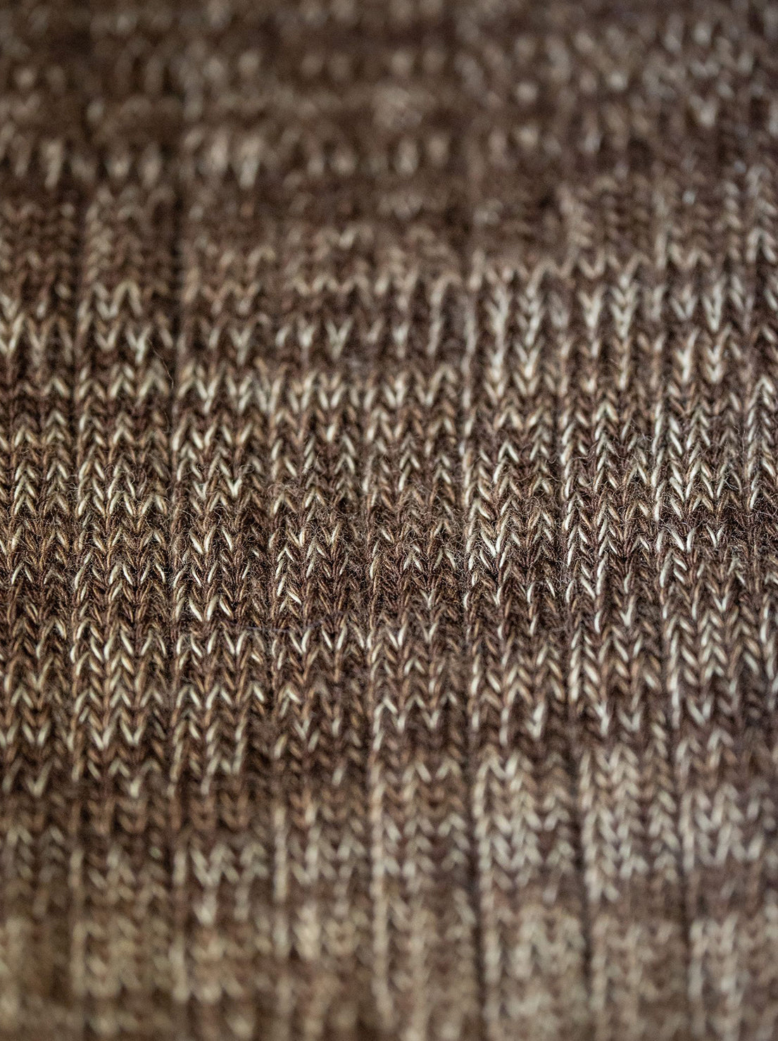 Nudie - Rasmusson Mens Rib Socks - Brown Melange