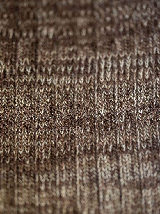 Nudie - Rasmusson Mens Rib Socks - Brown Melange