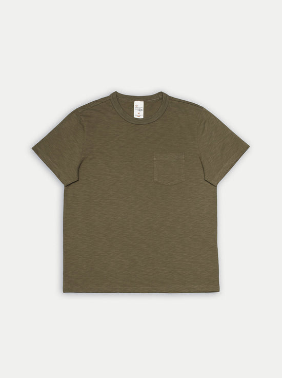 Nudie - Roy Heavy Slub T-Shirt - Olive