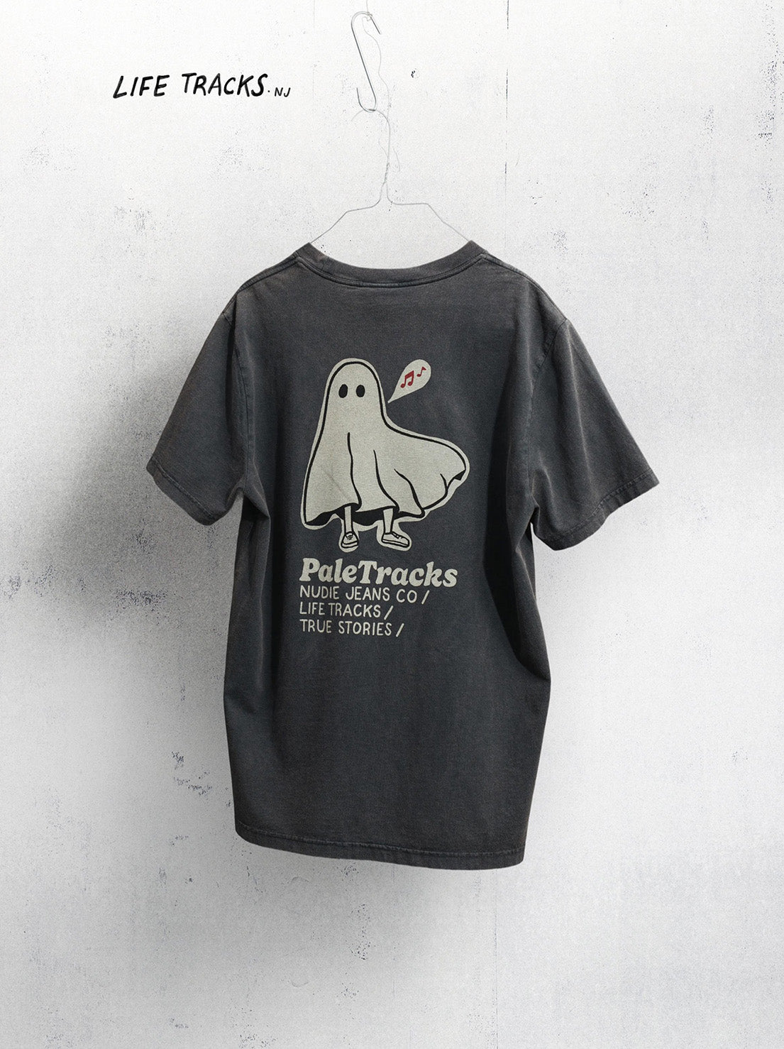 Nudie - Roy Pale Tracks T-Shirt - Anthracite