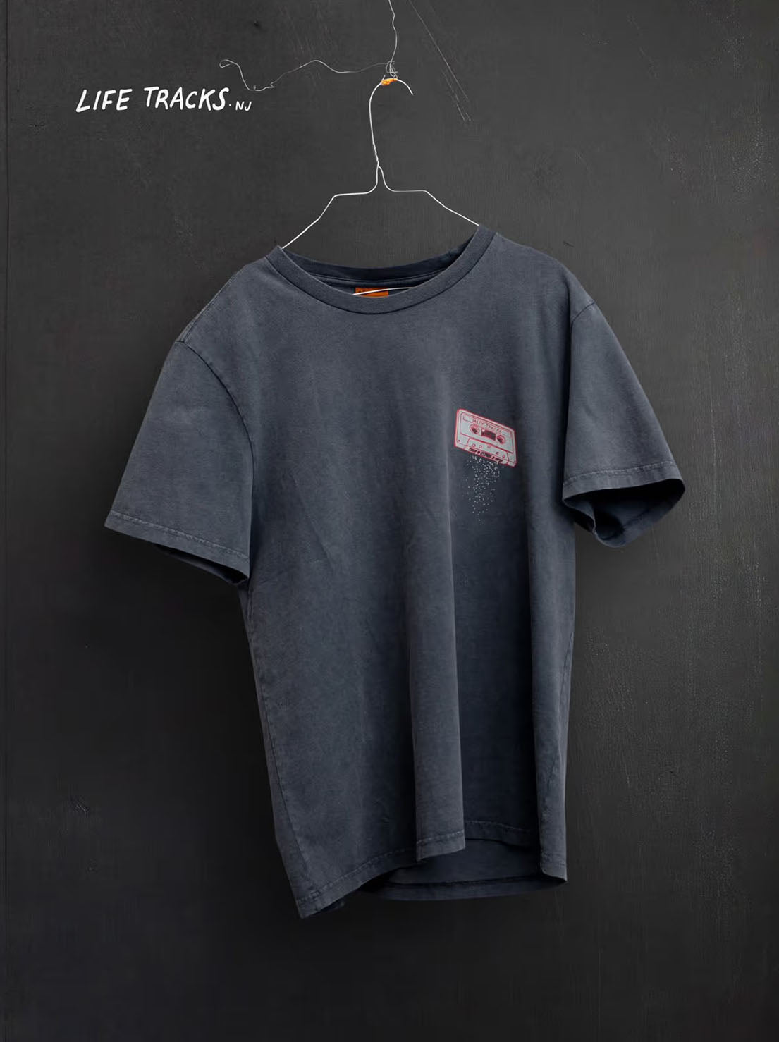 Nudie - Roy Salty Tracks T-Shirt - Anthracite