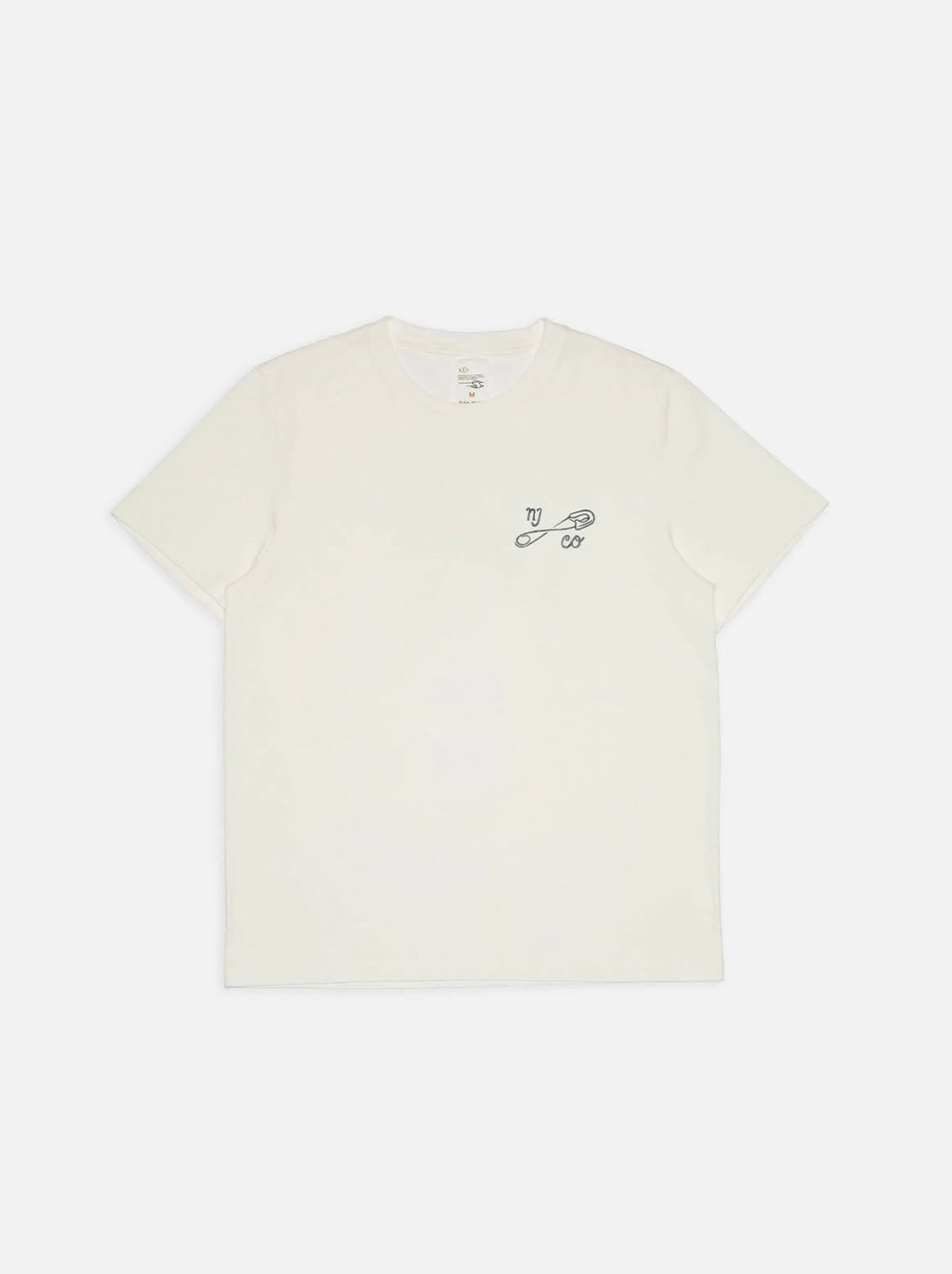 Nudie - Roy T-Shirt NJCO Pin - Chalk White