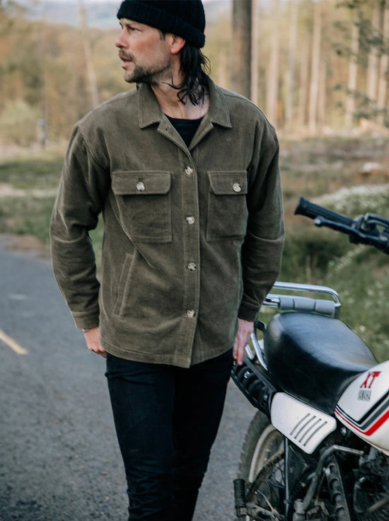 Ottway - Reis Cord Shirt Jacket - Forest