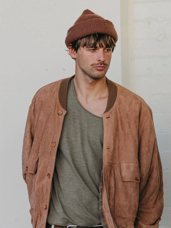 Ottway - Unisex Billy Bomber Jacket - Brown