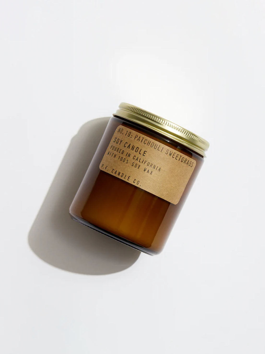 PF Candle Co - 204g Soy Candle - Patchouli & Sweetgrass