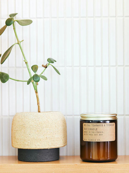 PF Candle Co - 204g Soy Candle - Teakwood & Tobacco