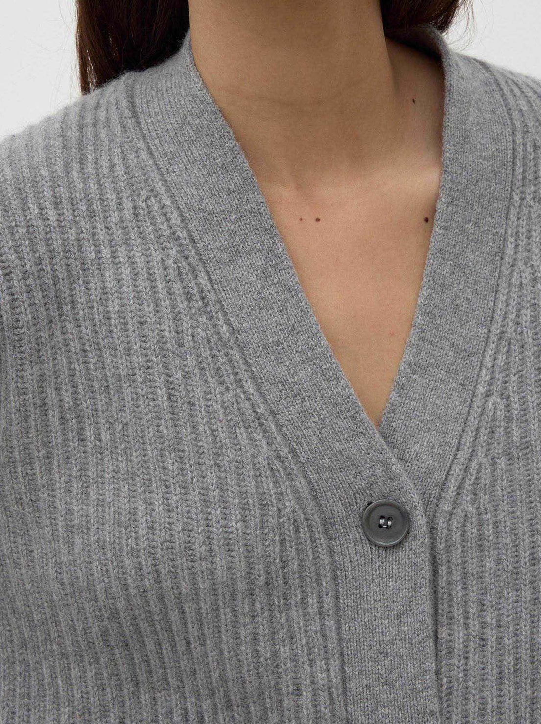 Assembly Label - Paloma Knit Cardigan - Grey Marle