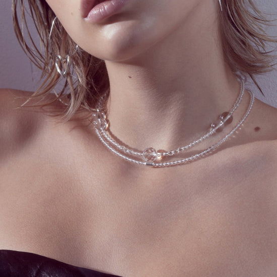 Petite Grand - Bonnie Necklace II - Clear/Silver