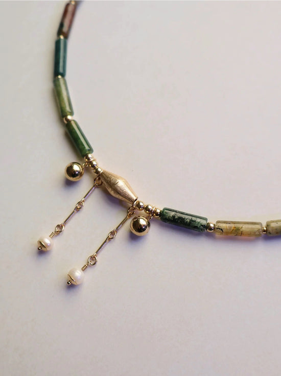 Petite Grand - Chiara Jade Necklace - Gold